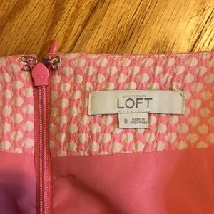 LOFT Skirts - Pink and white polka dot skirt LOFT Skirts - Pink and white polka dot skirt